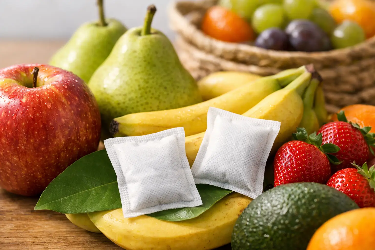 Sachets absorbedores de etileno para frutas