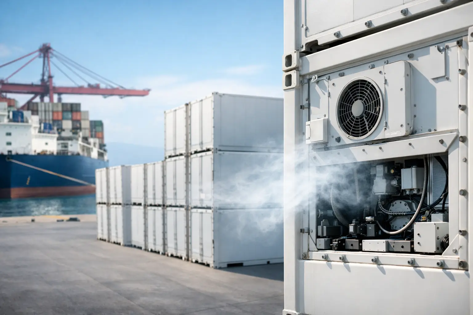 Calidad del aire en contenedores refrigerados