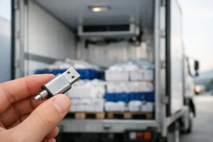 Termómetro USB para camiones refrigerados