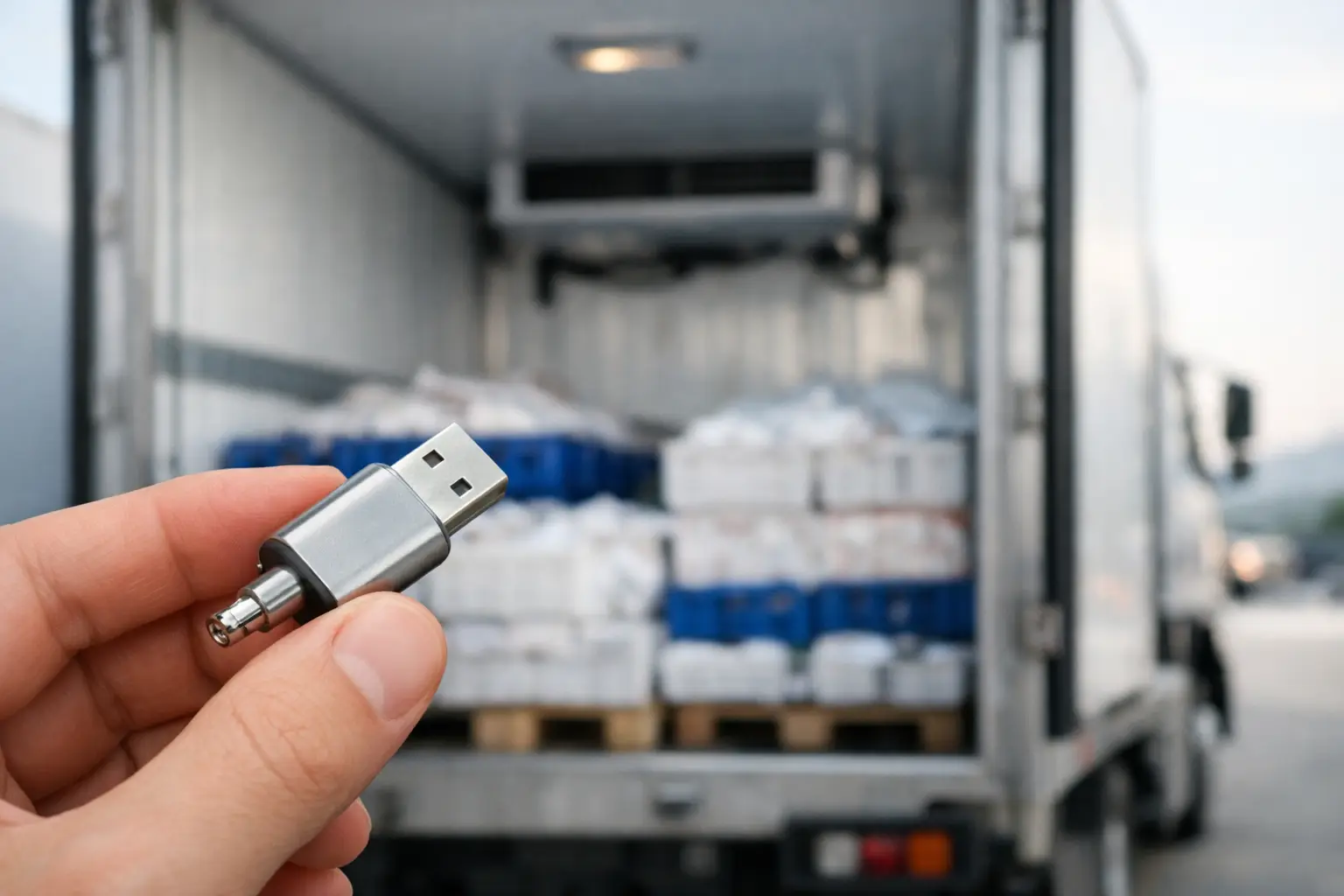 Termómetro USB para camiones refrigerados